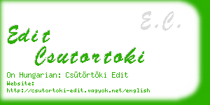 edit csutortoki business card